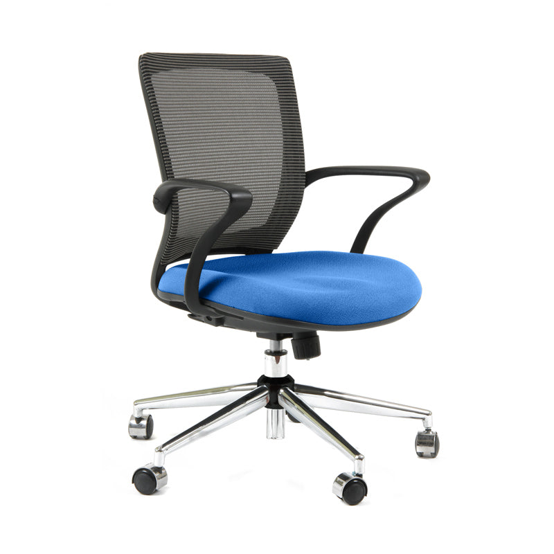 Silla TURIN Basic Marco negro Base Cromada